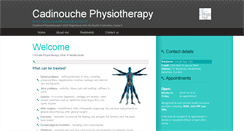 Desktop Screenshot of cadinouchephysiotherapy.co.uk